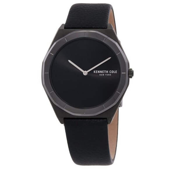 NWT Authentic Kenneth Cole New York Quartz Black Dial Men's Watch - Picture 1 of 3